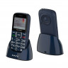 Мобильный телефон Maxvi B5 Blue, бабушкофон, 2", аккум 1600 мАч, 2 Sim, 0,3Мп, докстанция