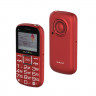 Мобильный телефон Maxvi B5 Red, бабушкофон, 2", аккум 1600 мАч, 2 Sim, 0,3Мп, докстанция