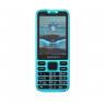 Мобильный телефон Maxvi X10 aqua blue, 2,8" (320х240), 0,3 Мп, 2 сим, 1600 мАч, металл/пластик