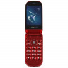 Мобильный телефон Maxvi E3 radiance Red, "раскладушка", бриллиантовый красный цвет, 2,4" (320x240), аккум 800 мАч, 0,3Mp, 2 Sim