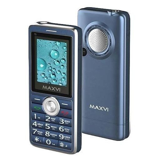 Мобильный телефон Maxvi T3 Marengo, защита от пыли и грязи, 2,0" (220х167), 1500 мАч, 0,3 Мп, 2 сим