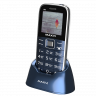 Мобильный телефон Maxvi B6 Marengo, бабушкофон, 2.2", аккум 1400 мАч, 2 Sim, 0,3Мп, докстанция, пластик+металл