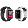 Умные часы Apple Watch Series 3 Nike+ GPS, 38mm , серебристый алюминиевый корпус, спортивный браслет цвета «чистая платина/чёрный»