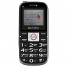 Мобильный телефон Maxvi B8 Black, бабушкофон, 1,77" (160х128), аккум 1200 мАч, 2 Sim