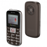Мобильный телефон Maxvi B8 Brown, бабушкофон, 1,77" (160х128), аккум 1200 мАч, 2 Sim