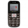 Мобильный телефон Maxvi B8 Brown, бабушкофон, 1,77" (160х128), аккум 1200 мАч, 2 Sim