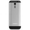 Мобильный телефон Maxvi X12 Metallic silver, 1,77" (160х128), 0,3 Мп, 2 сим, 1000 мАч, металл/пластик